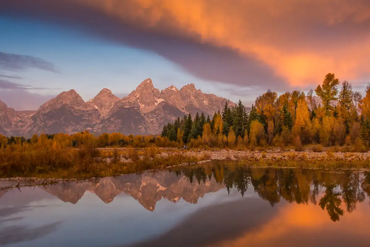 scenic view Sunrise Grand Teton Tours by alpenglow tours